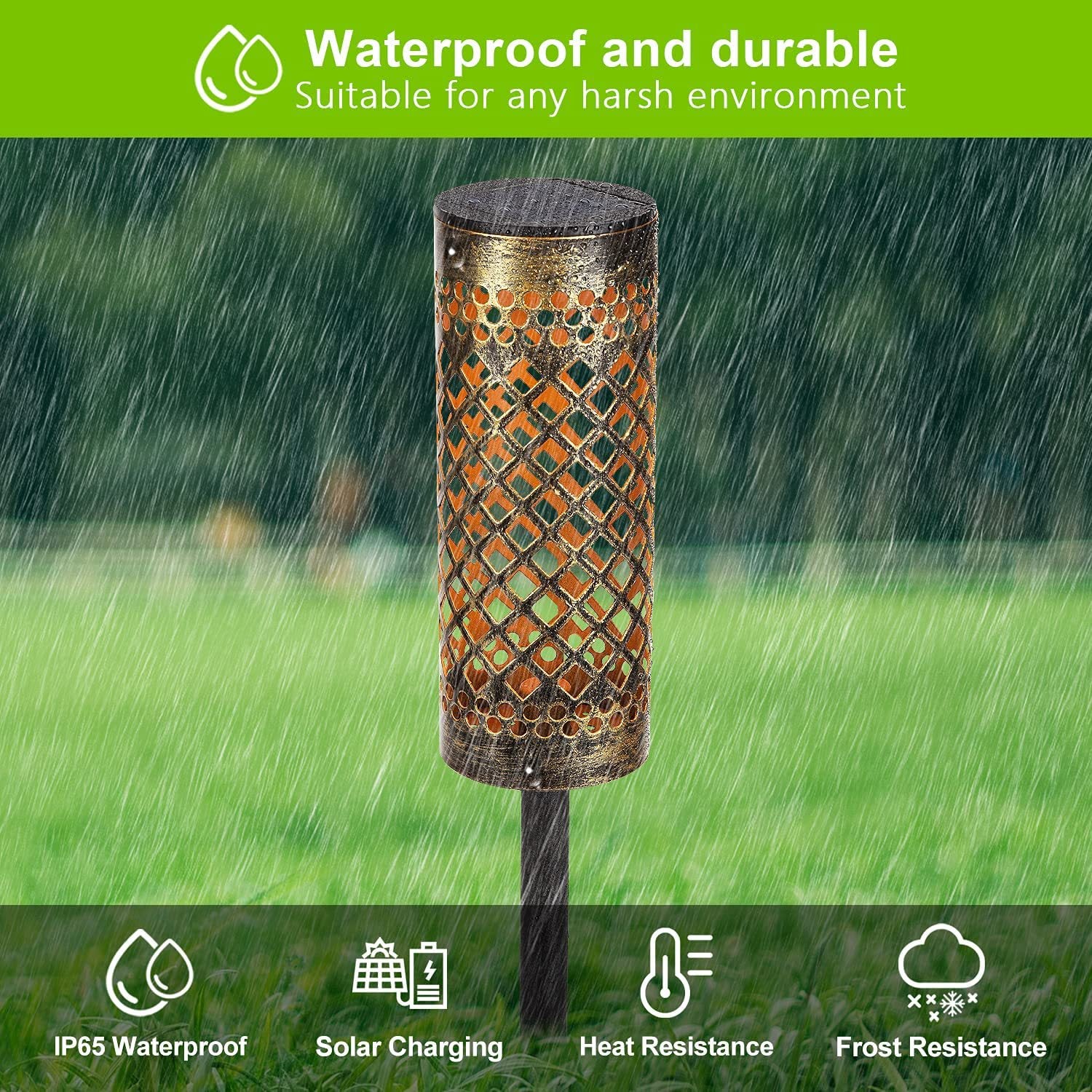 WaterproofSolar Yard Lamps