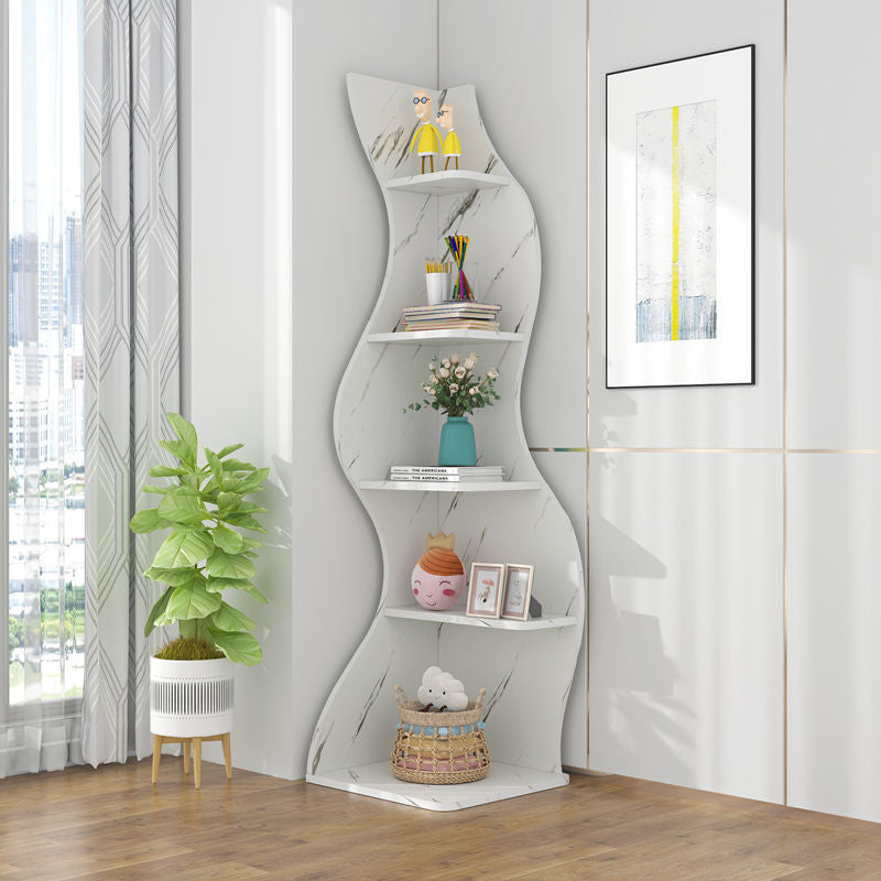 Home Fashion Living RoFashionFusion Corner Displayom Corner Cabinet Shelves