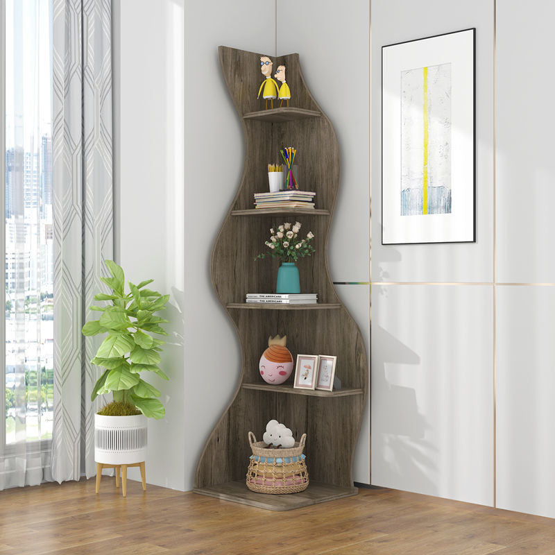 Home Fashion Living RoFashionFusion Corner Displayom Corner Cabinet Shelves